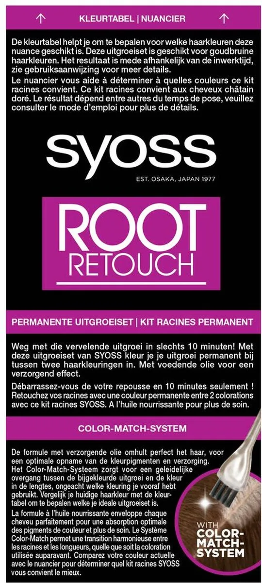 SYOSS Uitgroeiset R2 Goud Bruin Rootset 115ml