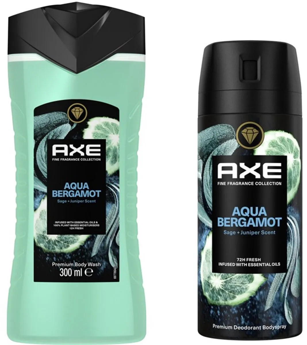 Axe Aqua Bergamot Douchegel & Deo Spray