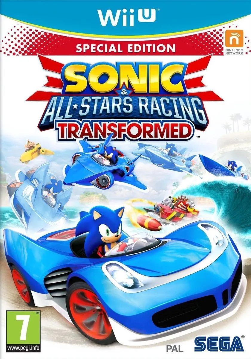 Sega Sonic All-Star Racing Transformed Special Edition Wii U