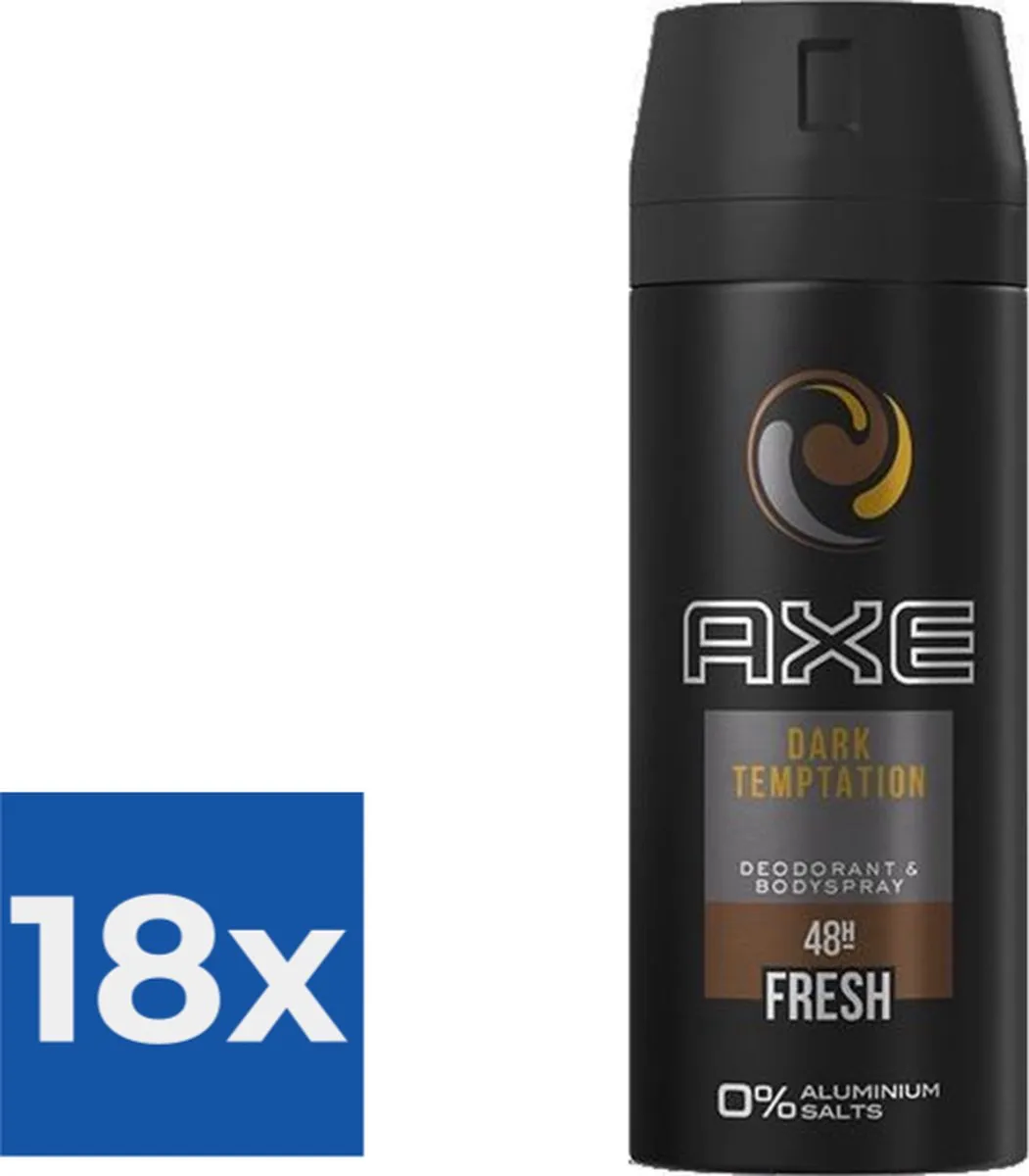 Axe Dark Temptation Deodorant Spray 150ml - 18 Stuks