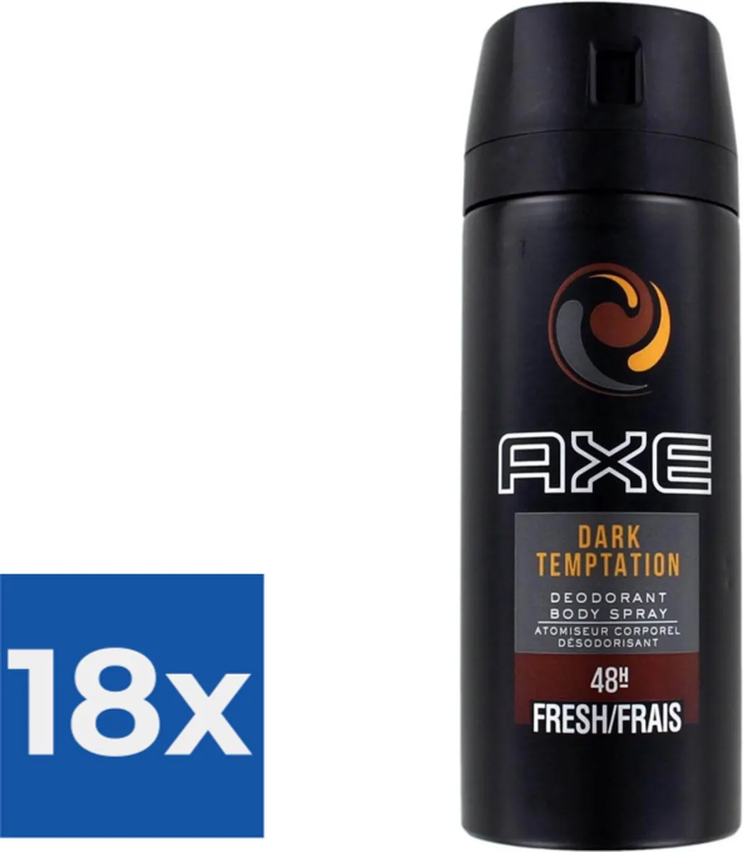 Axe Dark Temptation Deodorant Spray 150ml - 18 Stuks