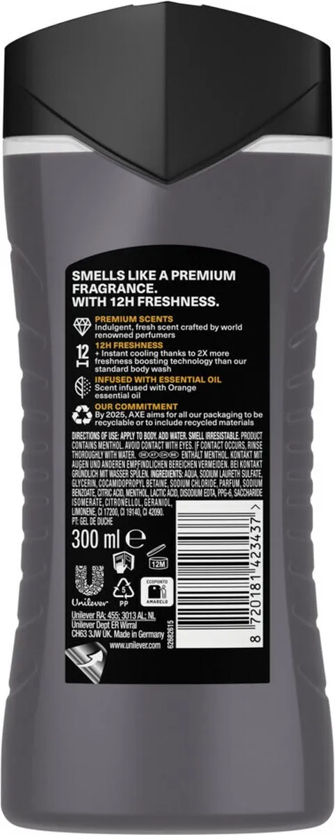 Axe Douchegel Black Vanilla 300ml