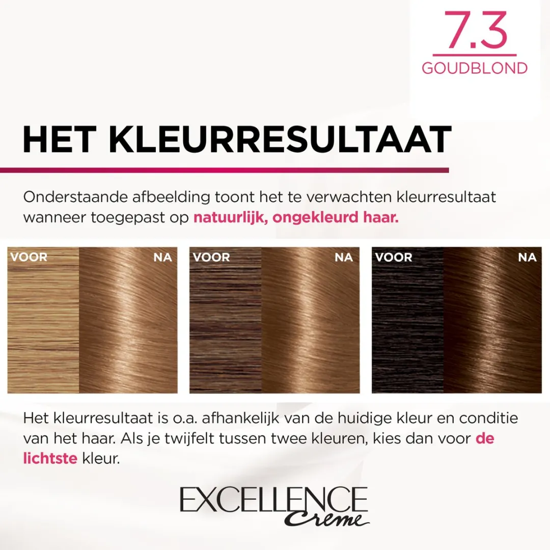 L'Oréal Paris Excellence Crème Haarverf 7.3 Goudblond 1035ml