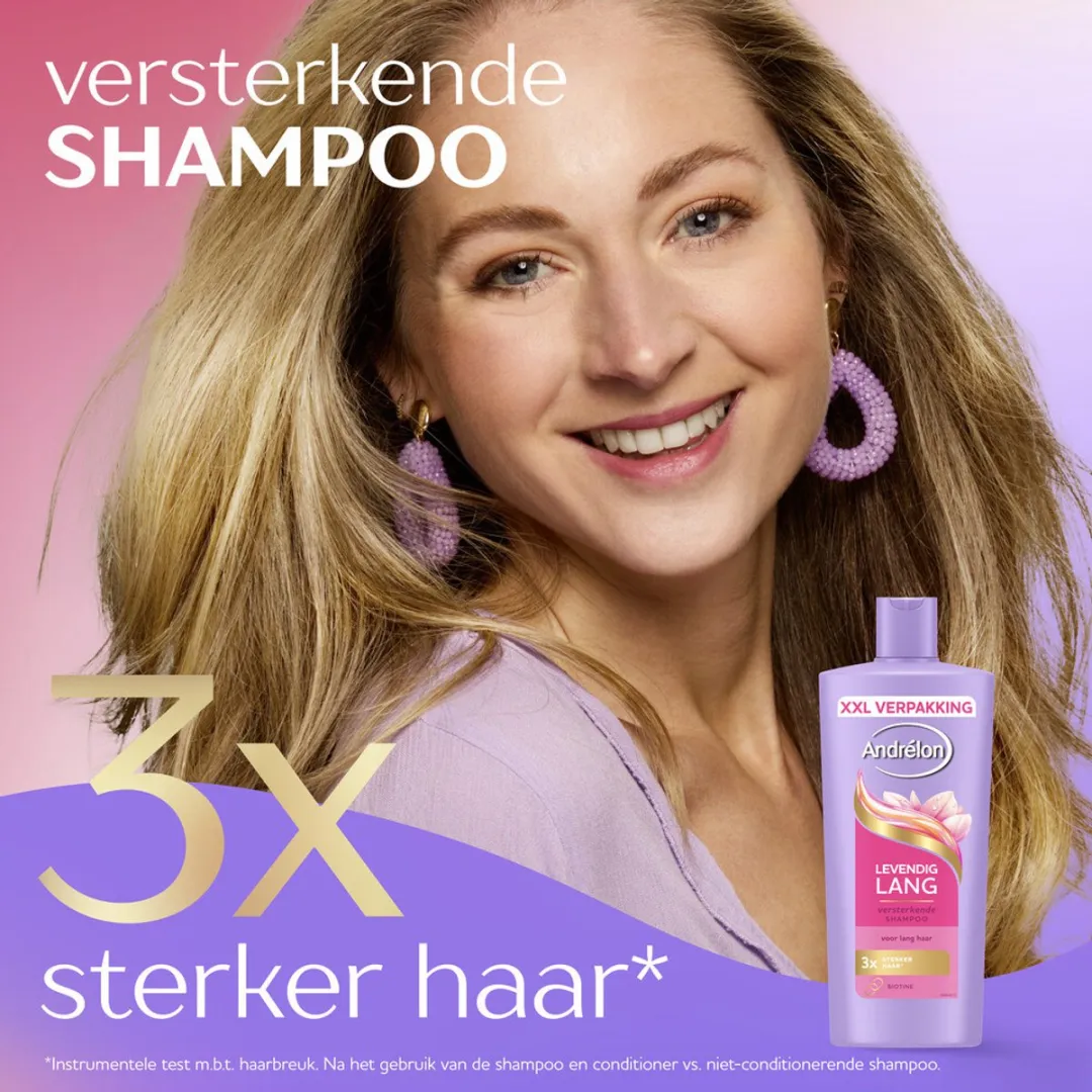 Andrélon Levendig Lang Shampoo 685ml - 6 Stuks