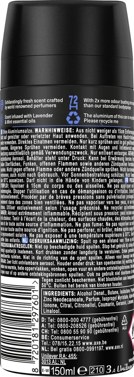 Axe Blue Lavender Bodyspray 150ml