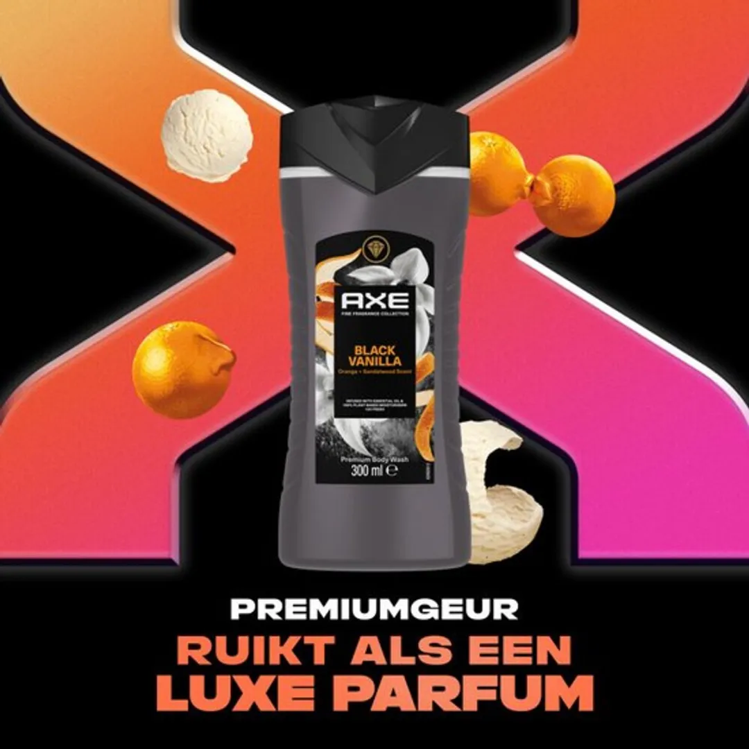 Axe Black Vanilla Douchegel - 2x300ml