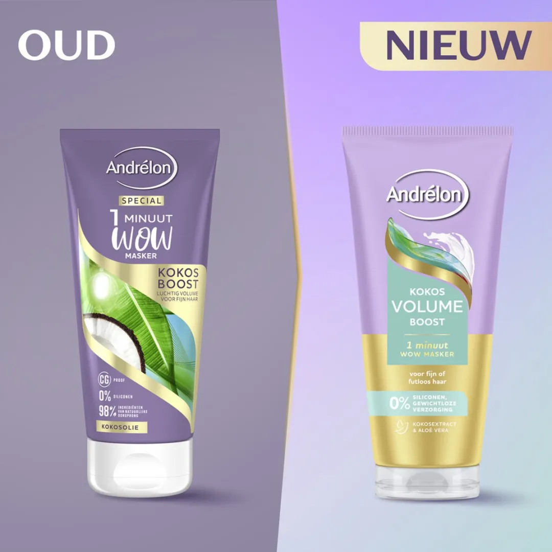 Andrélon Kokos Volume Boost Haarmasker 180ml - 25 Stuks