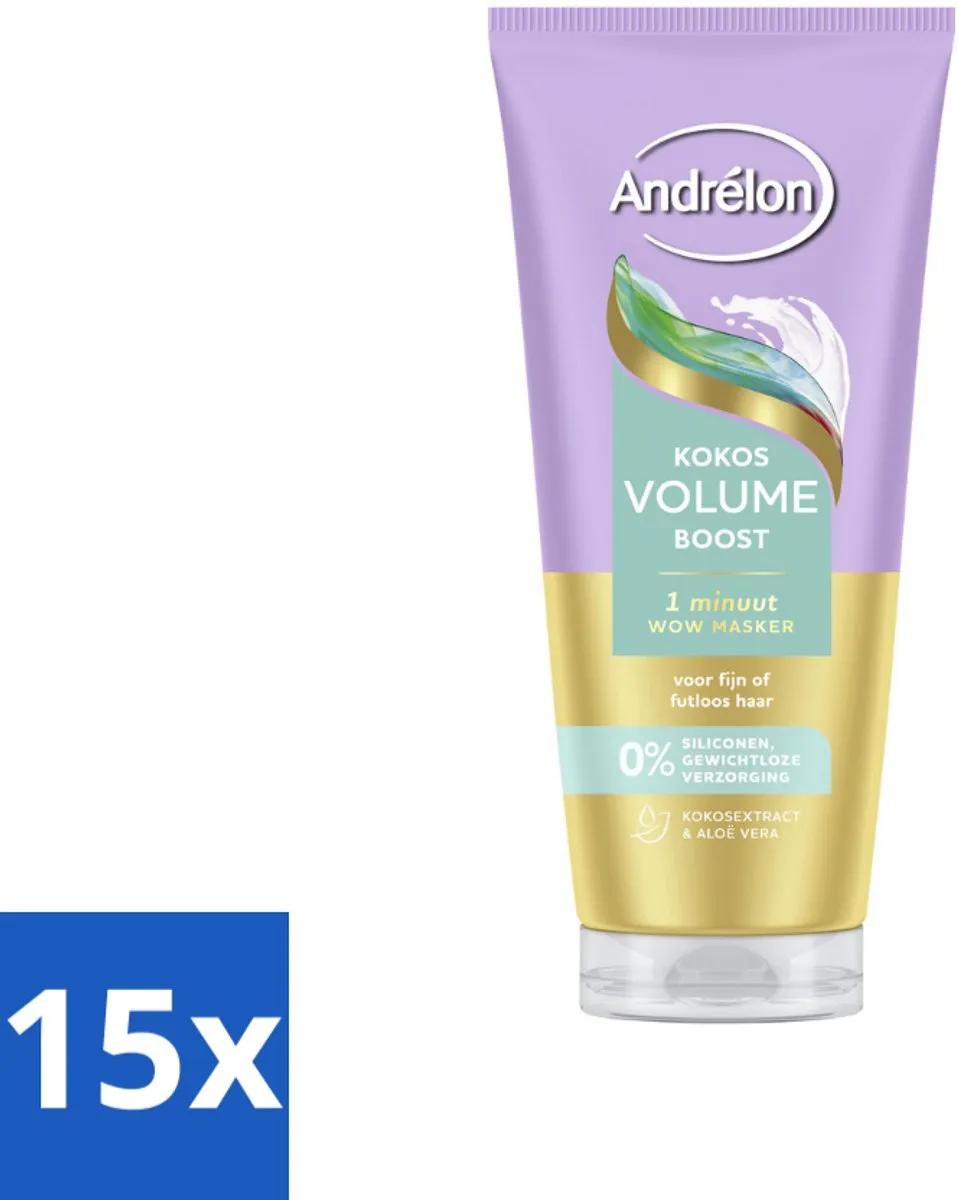 Andrélon Kokos Volume Boost Haarmasker 180ml