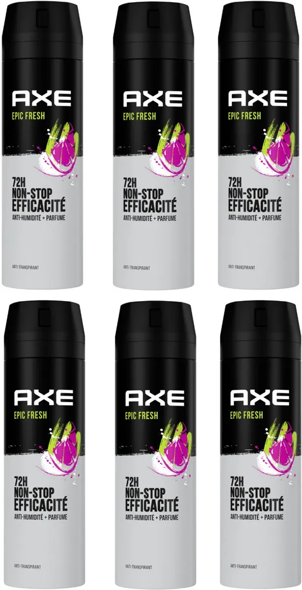 Axe Epic Fresh Deodorant 200ml - 6 Stuks