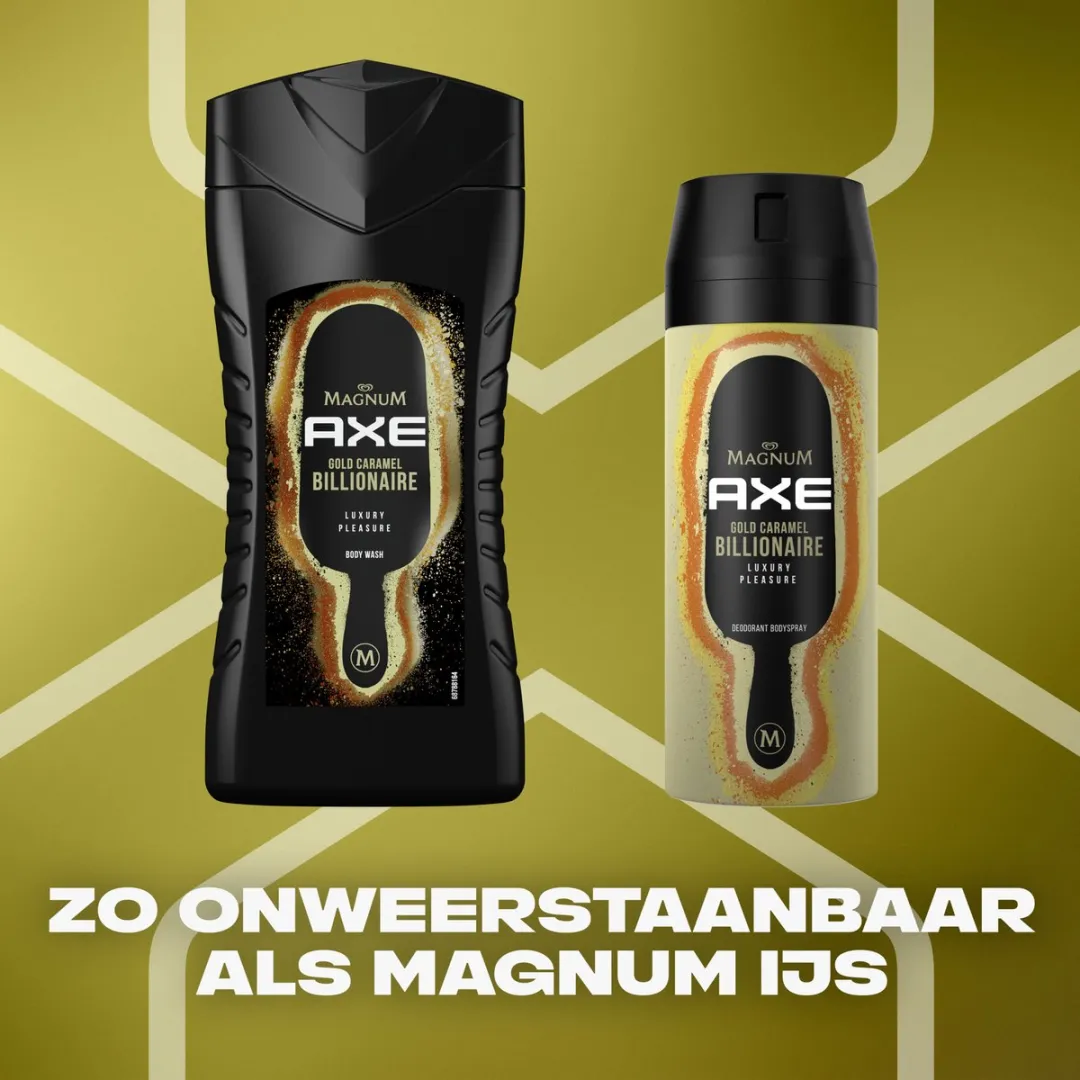 Axe Limited Edition Magnum Gold Caramel Billionaire 3-in-1 Douchegel 250ml
