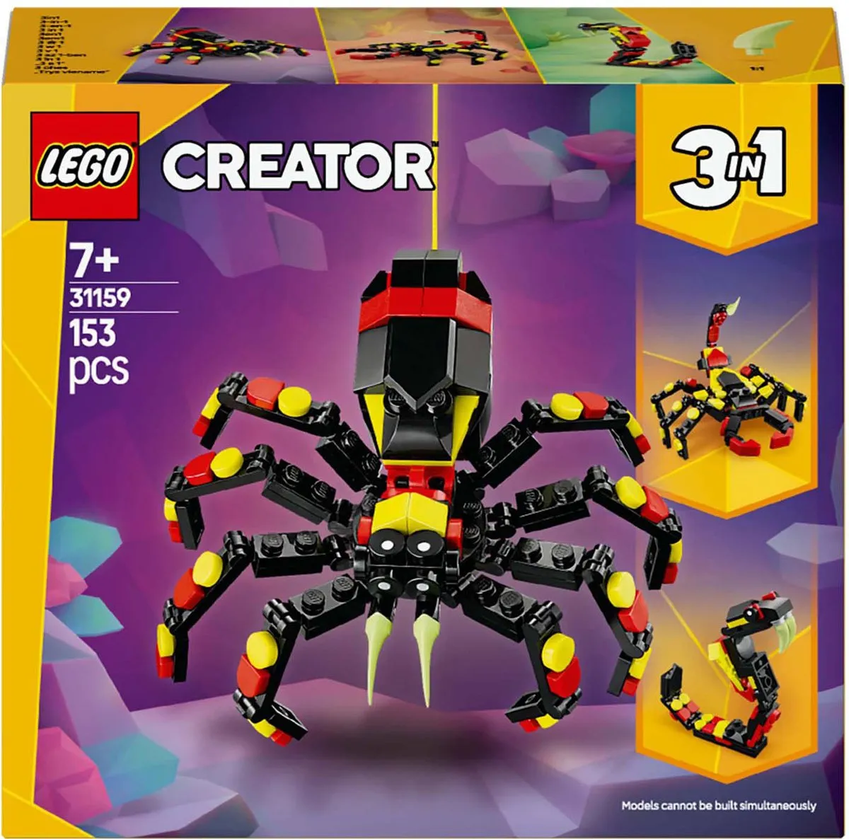LEGO Creator 3in1 Wilde Dieren Spin 31159 - 153 Stukken