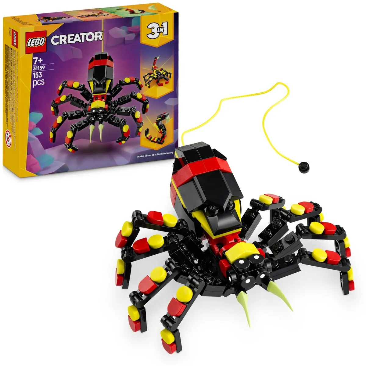 LEGO Creator 3in1 Wilde Dieren Spin 31159 - 153 Stukken - afbeelding 6 van 6