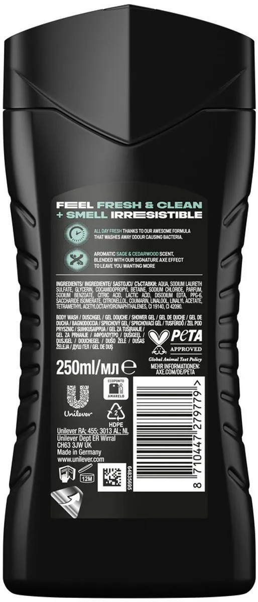 Axe Apollo 3-in-1 Douchegel 250ml