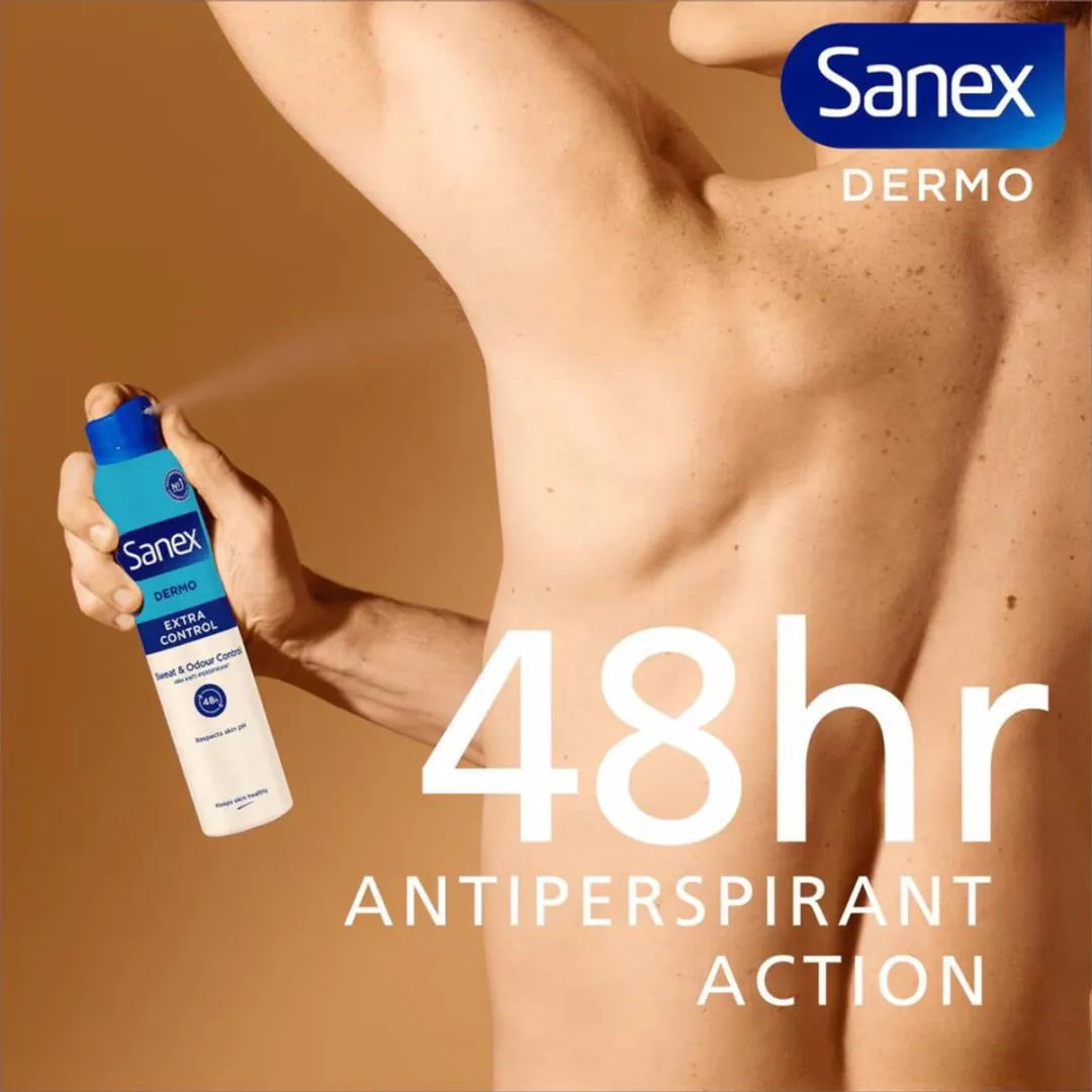 Sanex Deodorant Spray Derma Extra Control 72h - 3x200ml
