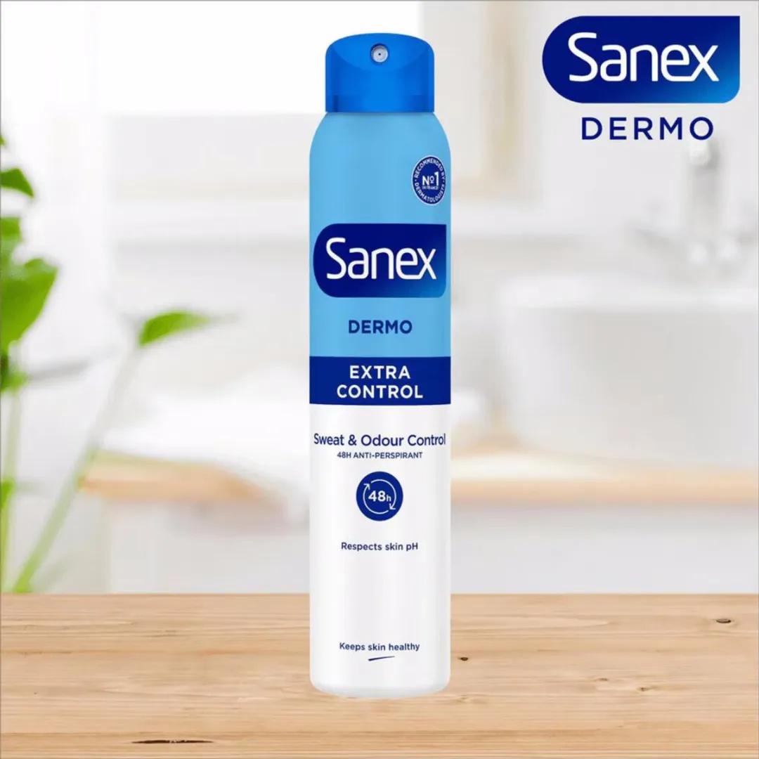 Sanex Deodorant Spray Derma Extra Control 72h - 3x200ml