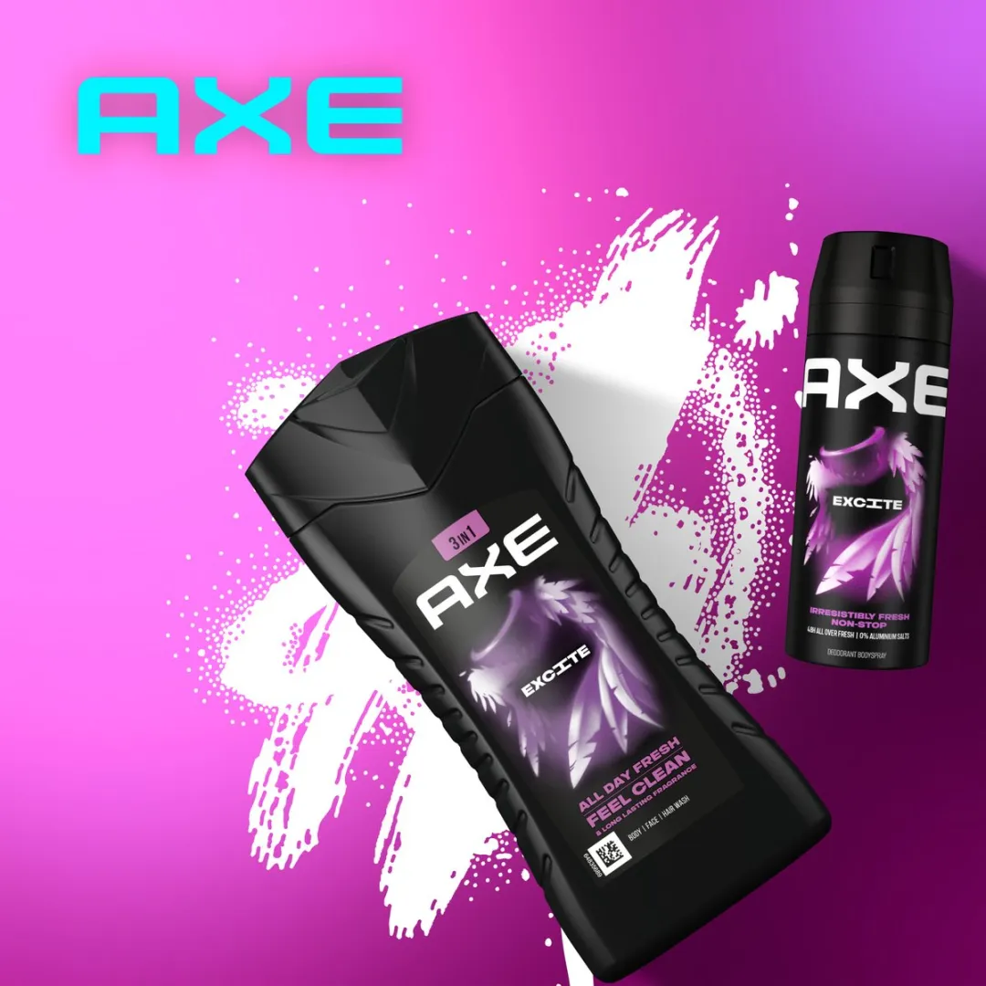 Axe Excite 3-in-1 Douchegel - 6x250ml - afbeelding 6 van 6