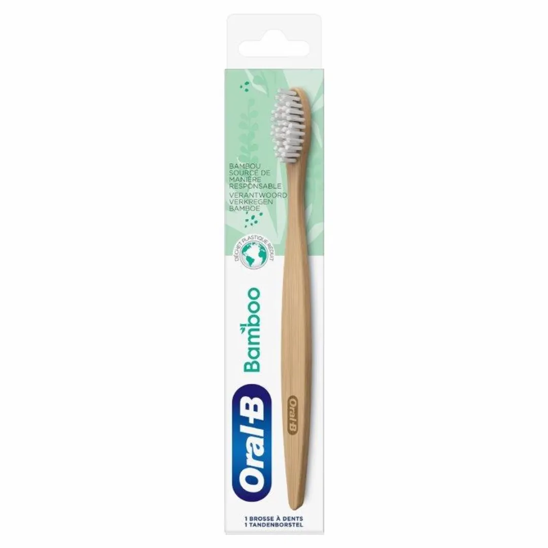 Oral-B Bamboe Tandenborstel - 3 Stuks
