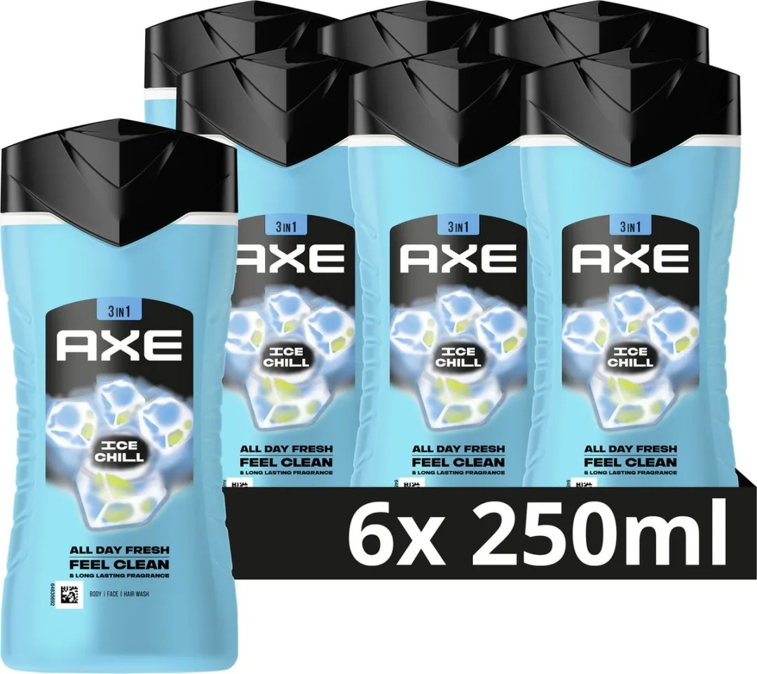 Axe 3-in-1 Douchegel Ice Chill - 6x250ml