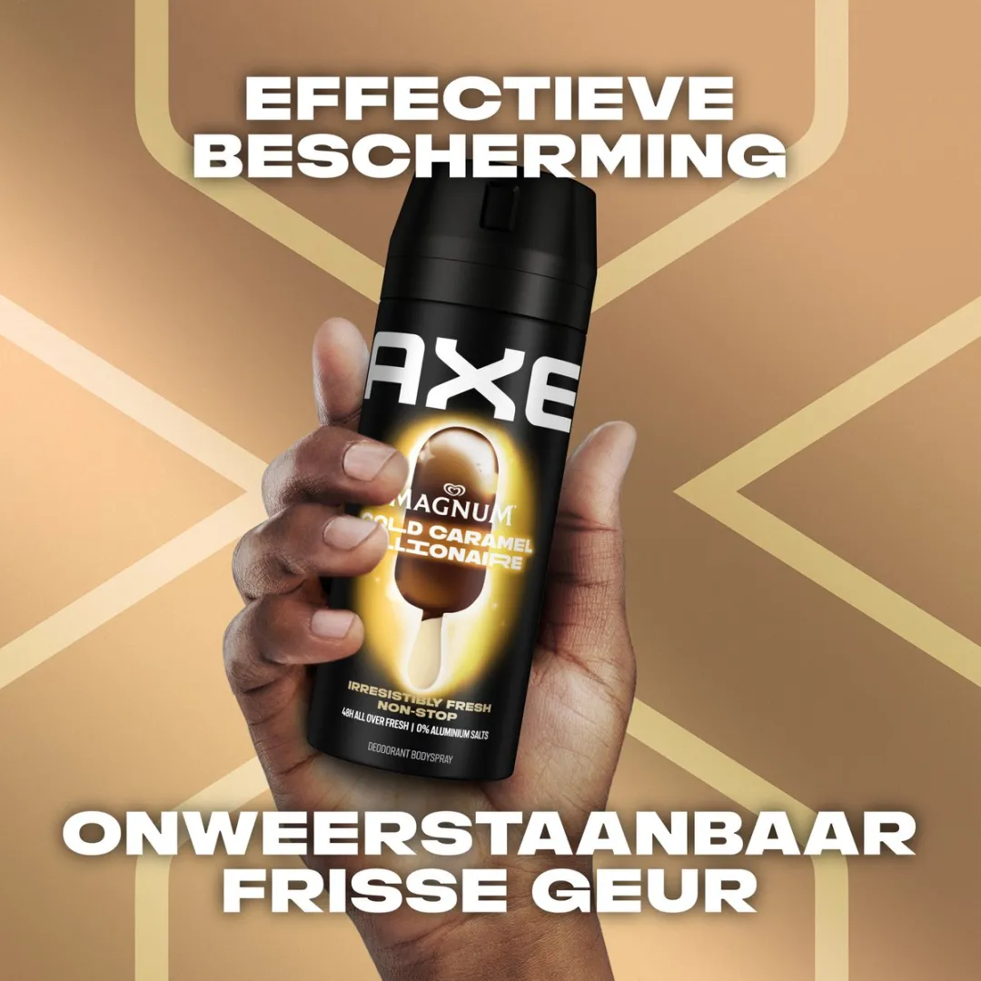 Axe Magnum Gold Caramel Bodyspray - 6x150ml