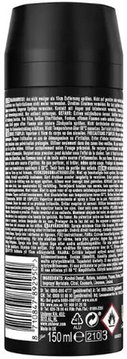 Axe Unite Bodyspray - 6x150ml - afbeelding 6 van 6