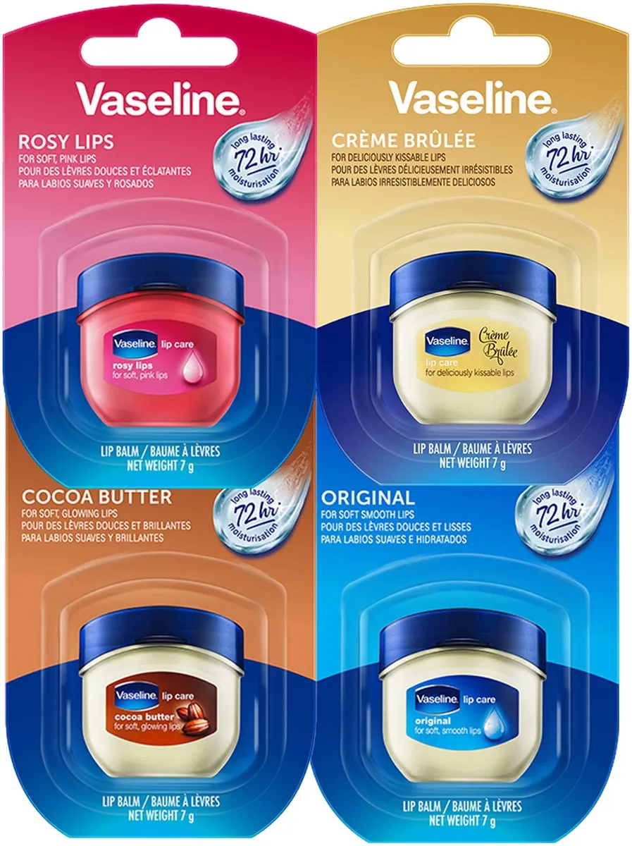 Vaseline Lip Therapy Set - 4x7g Multicolor