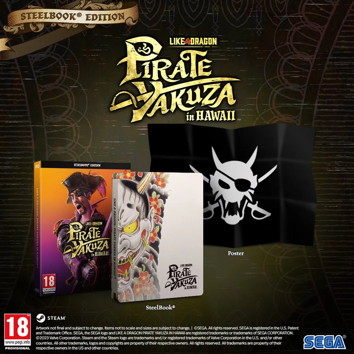 Sega Like a Dragon Pirate Yakuza in Hawaii Steelbook Edition