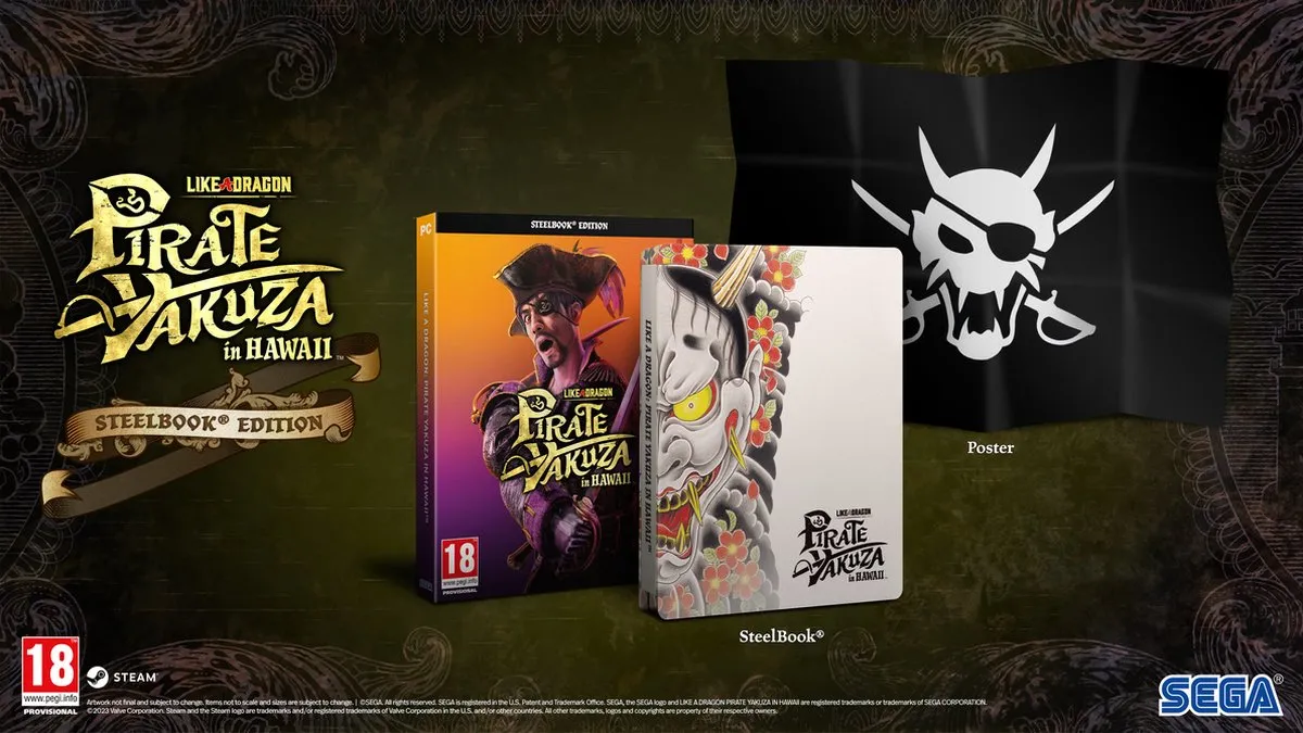 Sega Like a Dragon Pirate Yakuza in Hawaii Steelbook Edition