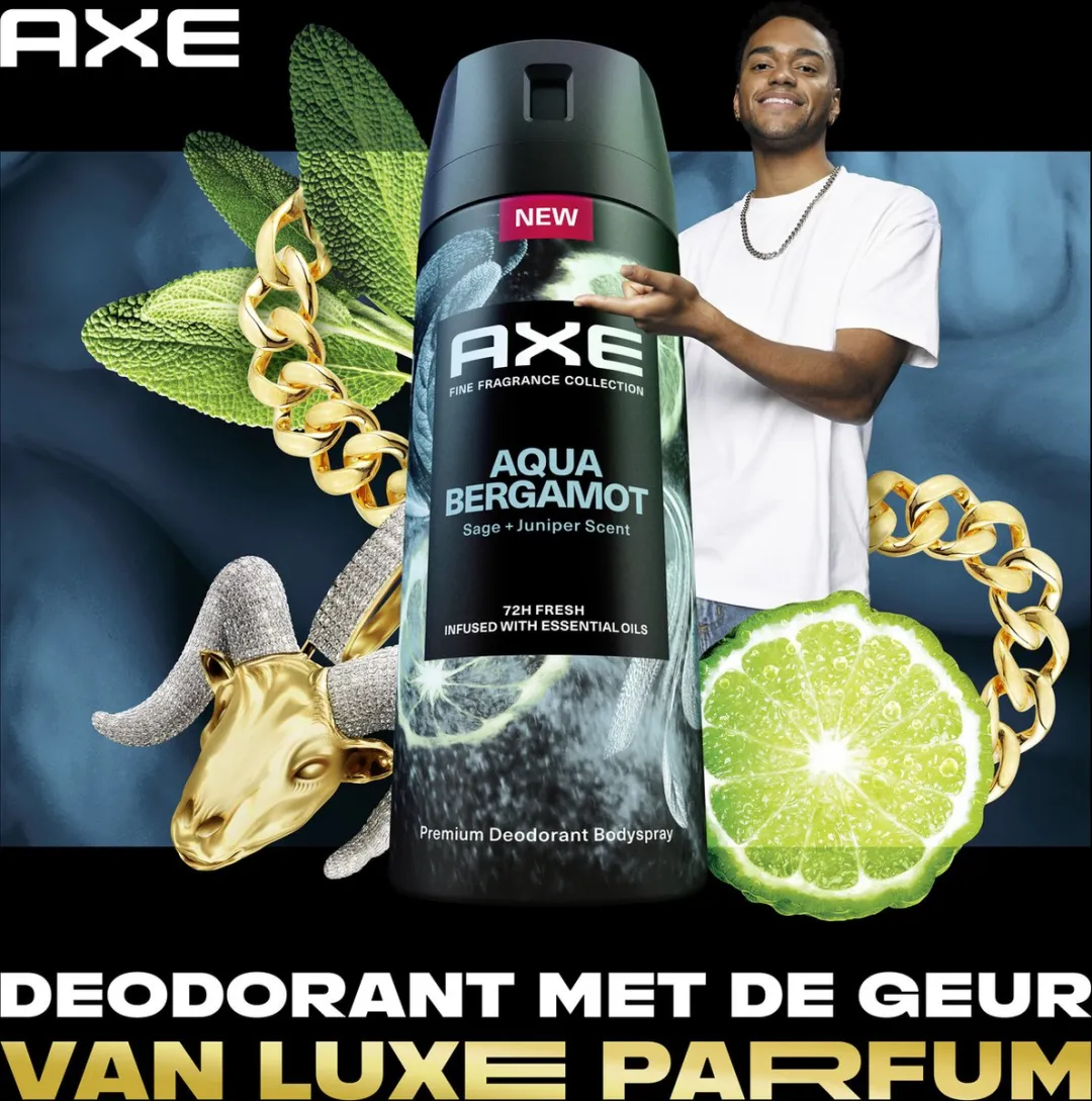 Axe Fine Fragrance Aqua Bergamot Bodyspray - 6x150ml