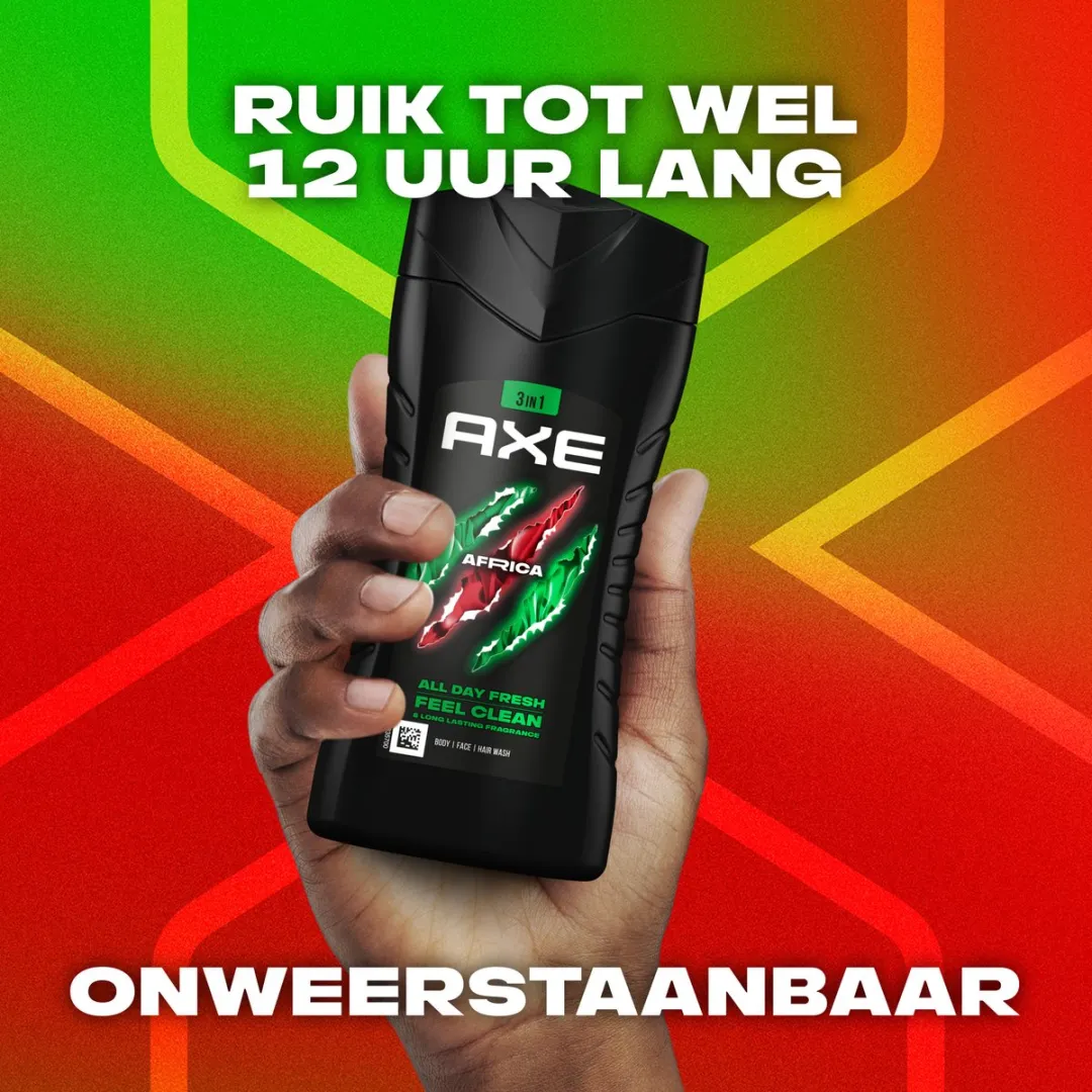 Axe 3-in-1 Douchegel Africa - 3x250ml