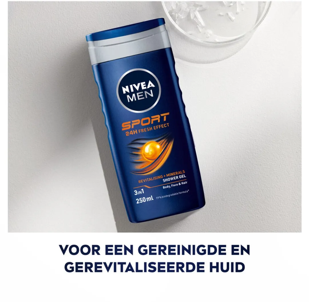 NIVEA MEN Sport Douchegel 250ml - 12 Stuks