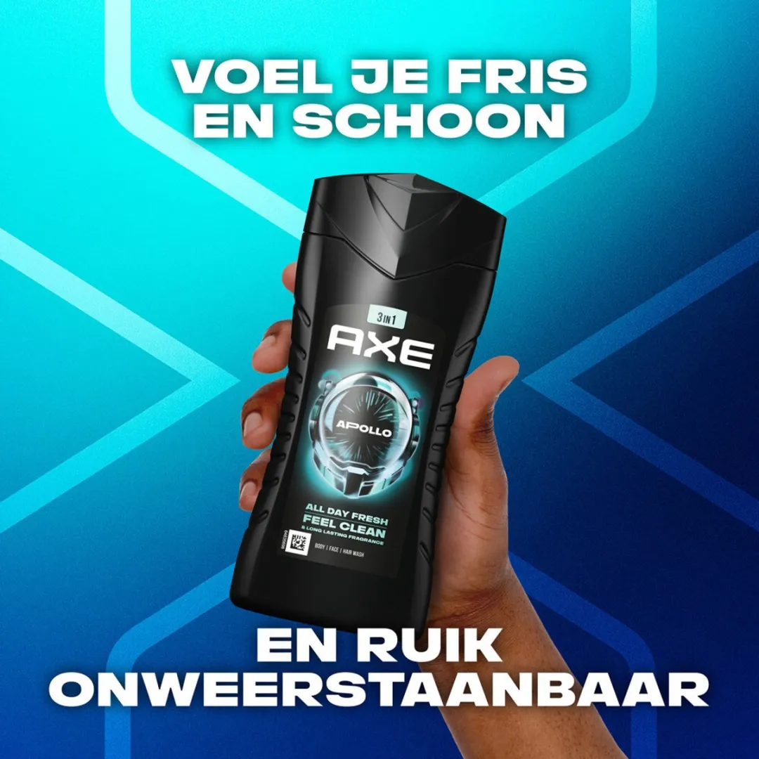 Axe Apollo 3-in-1 Douchegel 250ml - 7 Stuks