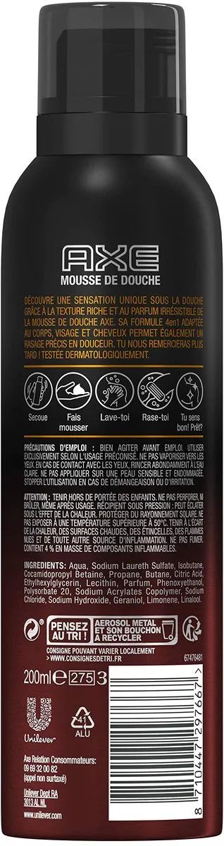 Axe Dark Temptation Douchegel 200ml - 6 Stuks