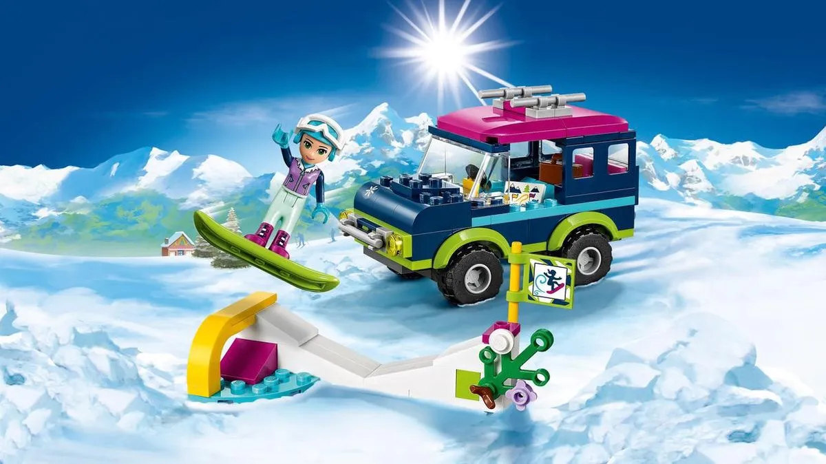 LEGO Friends Wintersport Terreinwagen 41321 - Paars