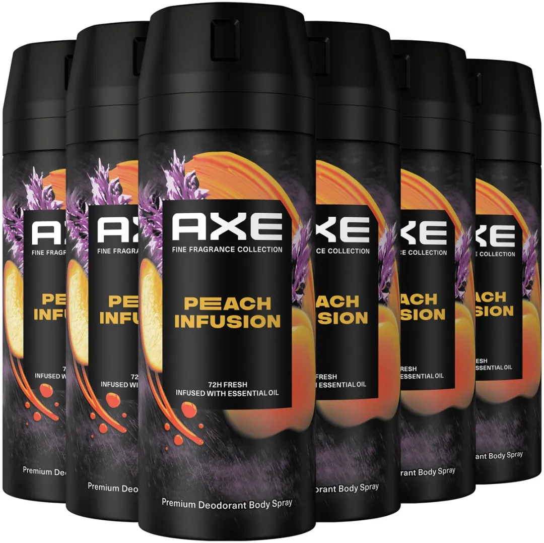 Axe Premium Bodyspray Peach Infusion - 6x150ml