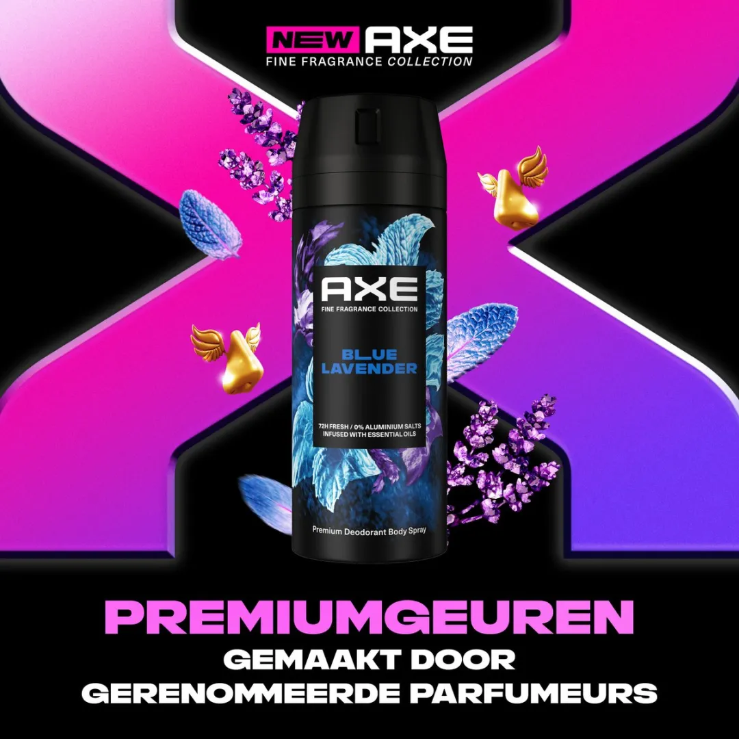 Axe Premium Bodyspray Blue Lavender - 6x150ml