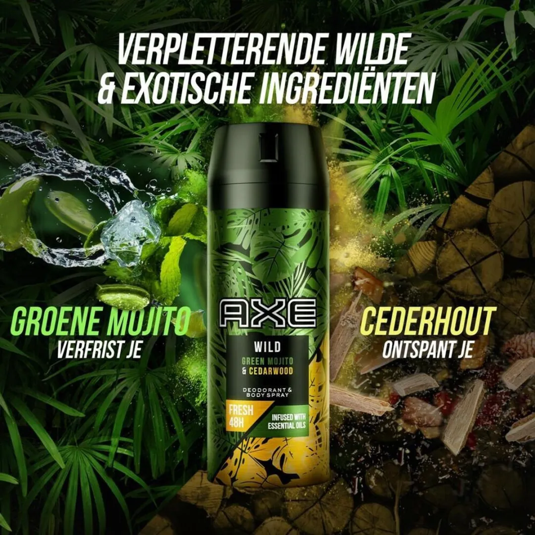 Axe Wild Green Mojito & Cedarwood Deo Spray 150ml