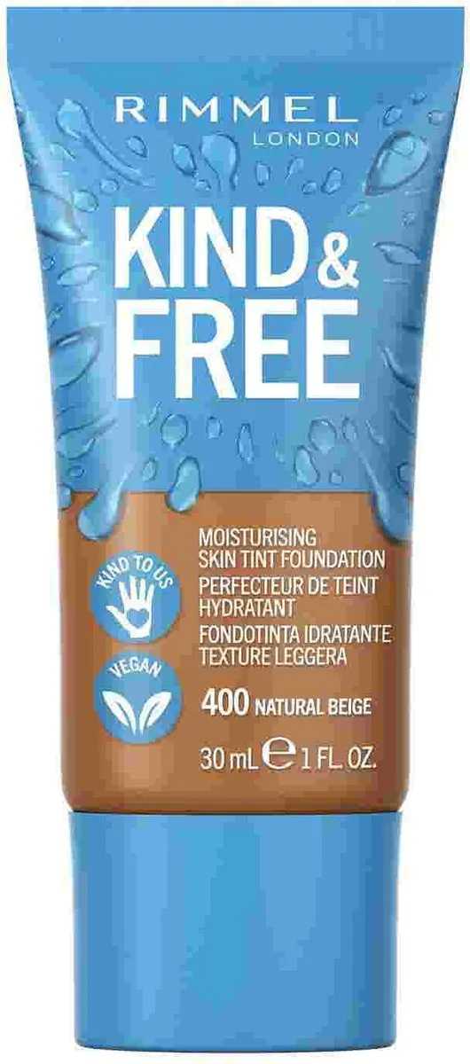 Rimmel London Kind & Free Vegan Foundation 400 Natural Beige