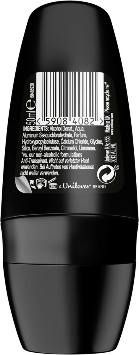 Axe Men Roll-On Black - 6x50ml