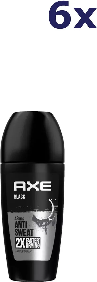 Axe Men Roll-On Black - 6x50ml