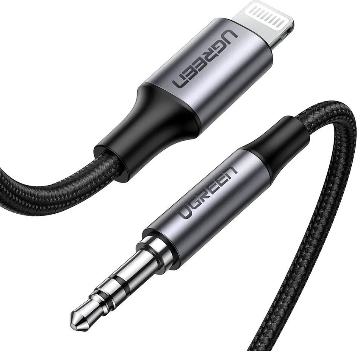 UGREEN Lightning naar 3.5mm Jack Kabel MFi UGR-70509 - 1m - Zwart