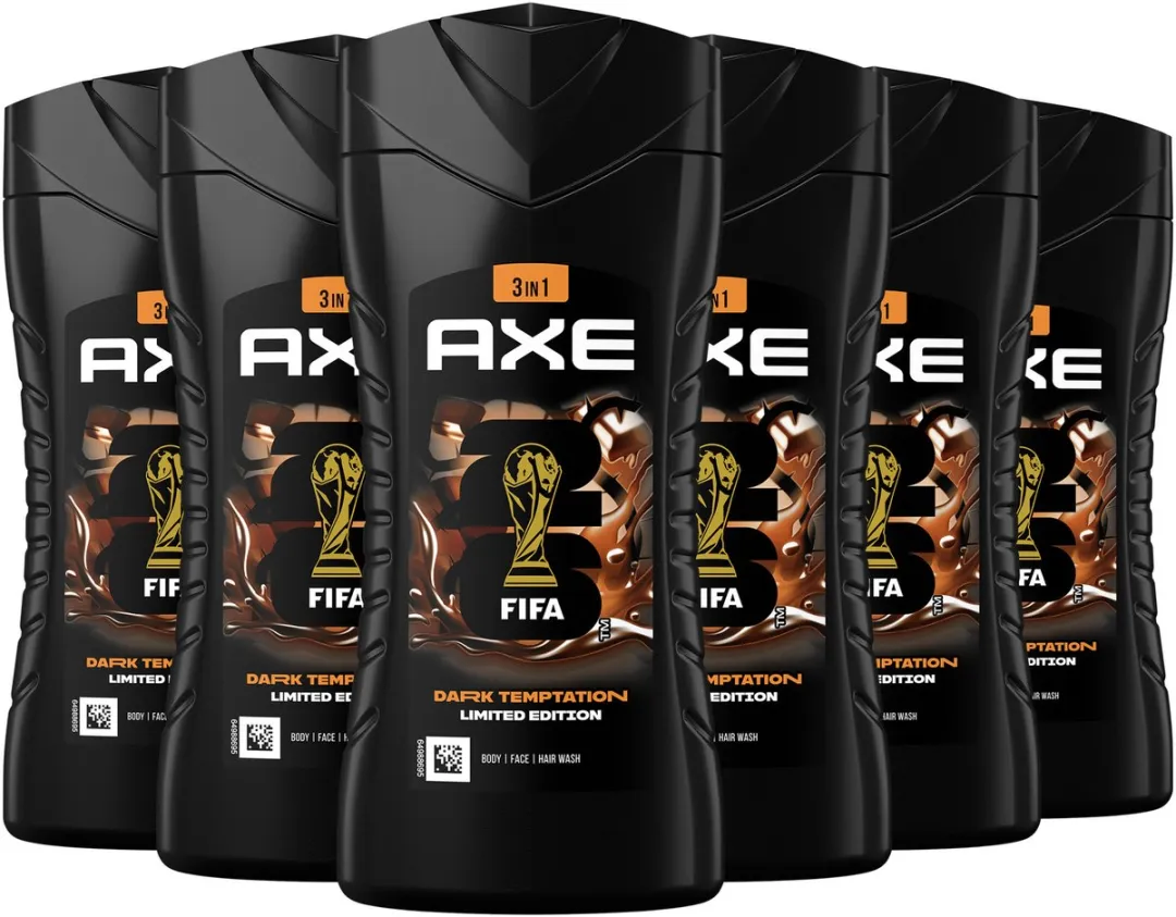 Axe Dark Temptation 3-in-1 Douchegel - 6x250ml