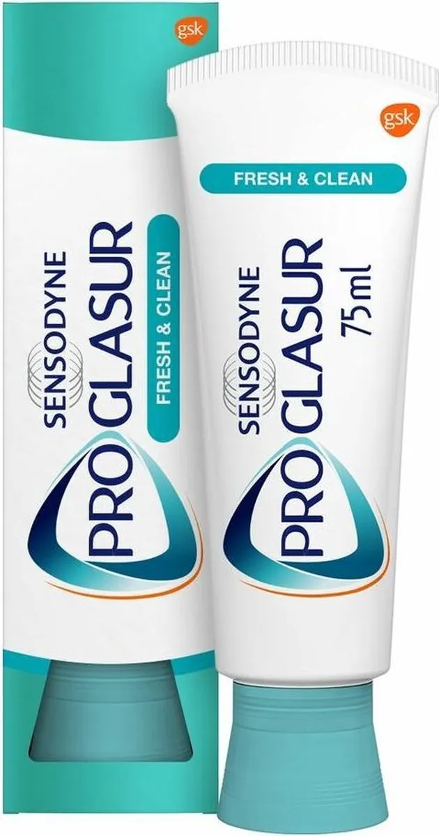 Sensodyne Pro Glasur Fresh & Clean Tandpasta - 300ml (4x75ml) - afbeelding 2 van 6
