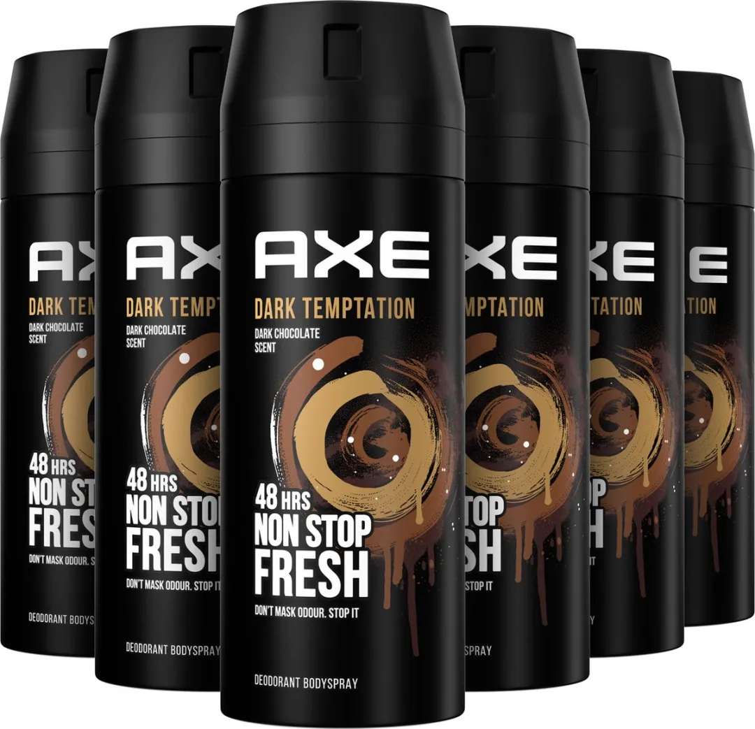 Axe Dark Temptation Bodyspray - 6x150ml