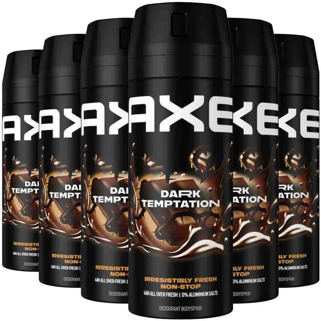 Axe Dark Temptation Bodyspray - 6x150ml
