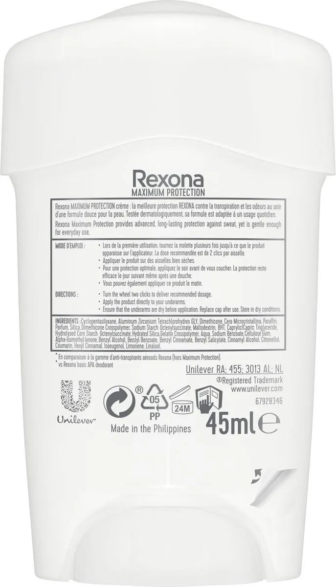 Rexona Maximum Protection Sensitive Dry Deodorant Stick - 18x45ml