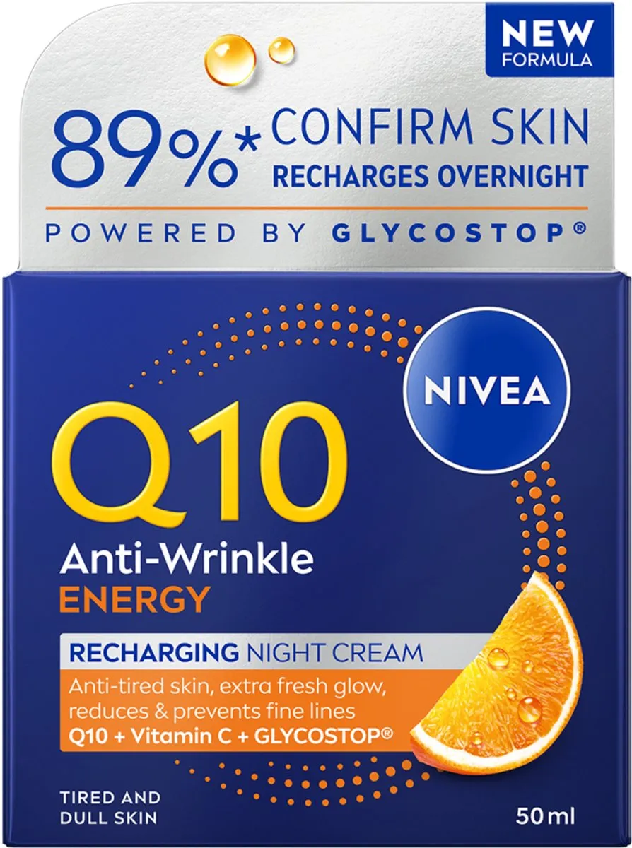 NIVEA Q10 Energy Nachtcrème 50ml - Verstevigend & Anti-Rimpel