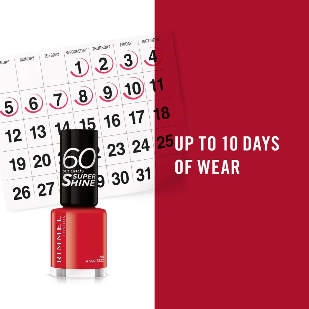 Rimmel London 60 Seconds Supershine Nagellak 714 Bright Touch - 8ml