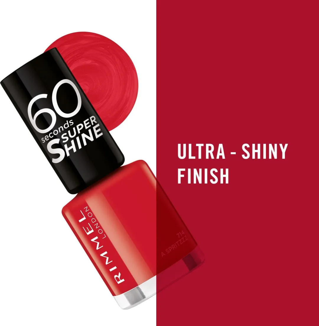 Rimmel London 60 Seconds Supershine Nagellak 714 Bright Touch - 8ml