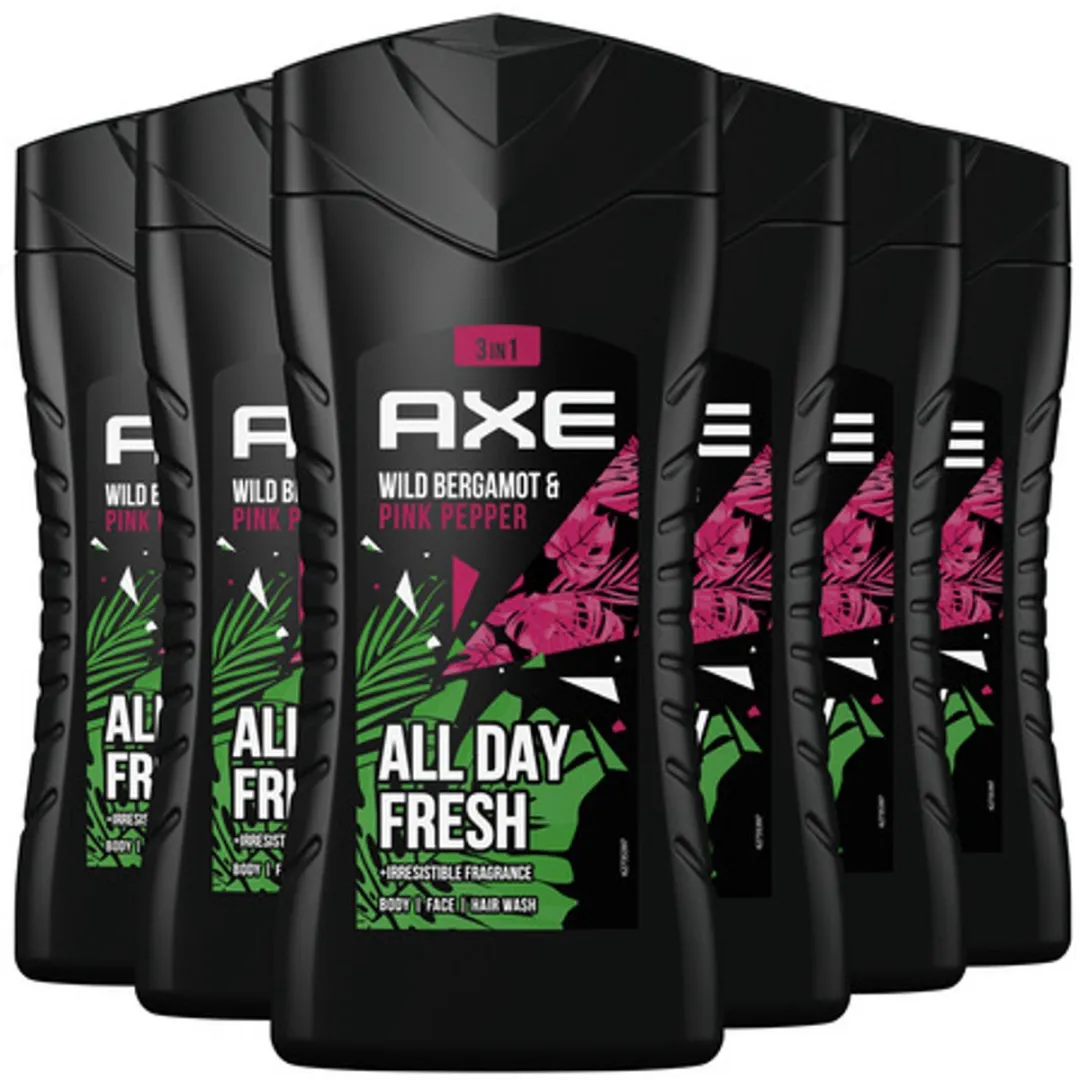 Axe 3-in-1 Douchegel Wild Bergamot & Pink Pepper
