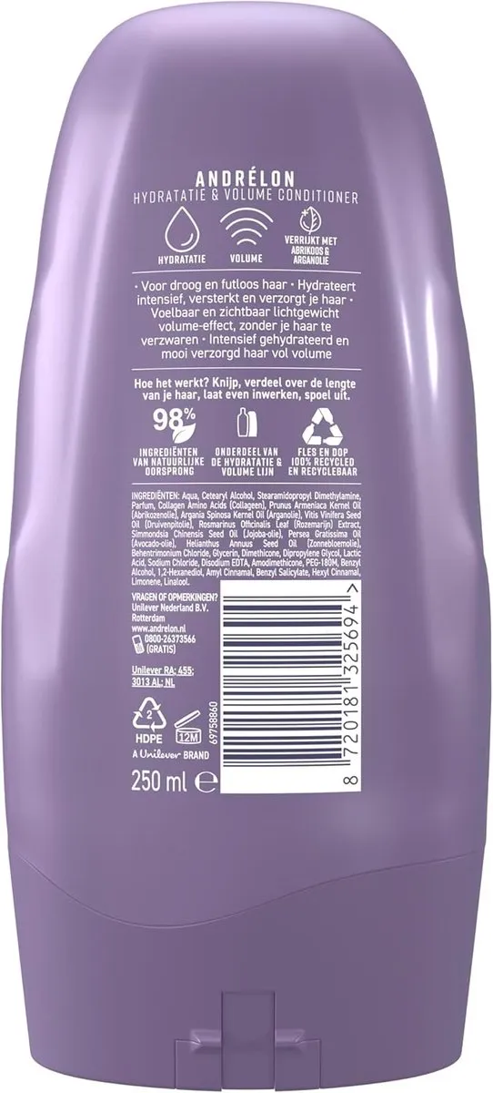 Andrélon Conditioner Hydratatie & Volume - 3x250ml